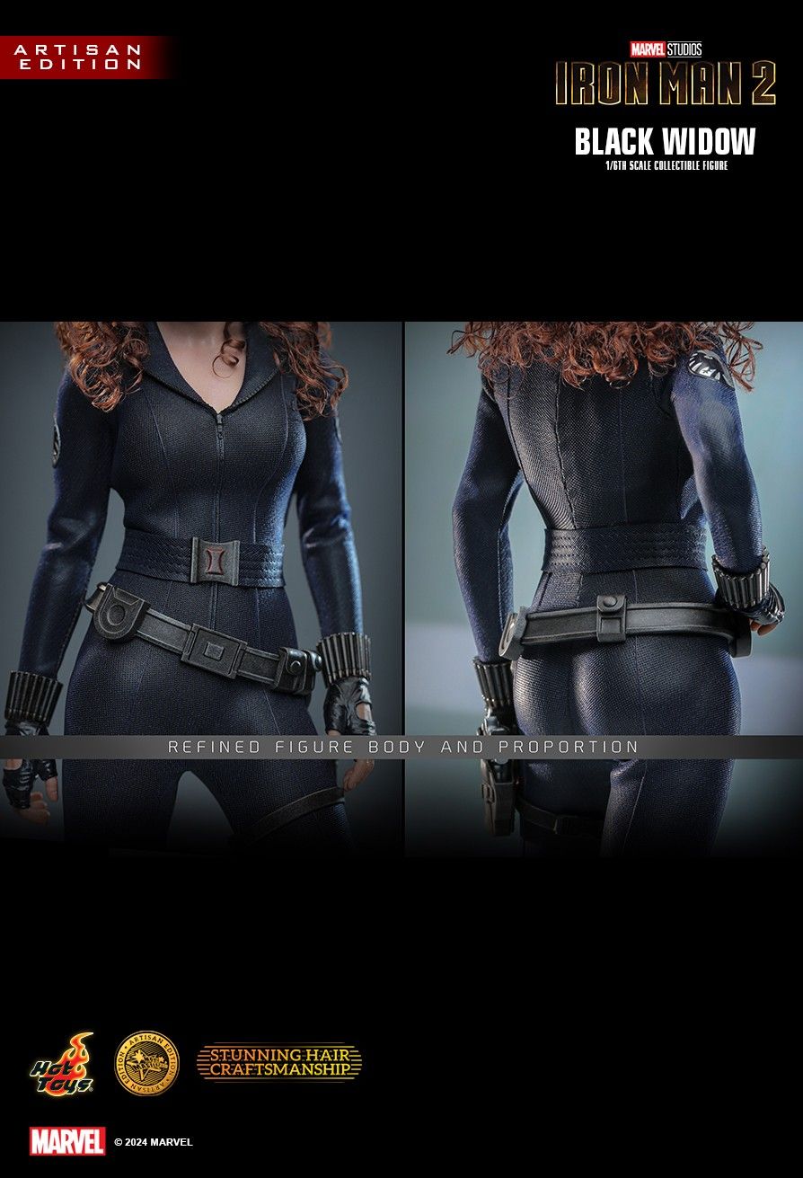 HOT TOY MARVEL IRONMAN 2 BLACK WIDOW 2.0 ARTISAN SPECIAL MMS757AEB