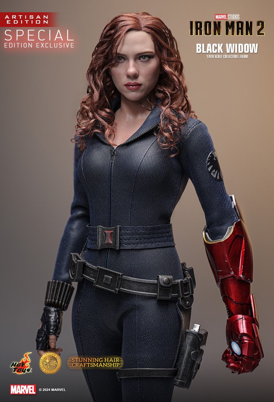 HOT TOY MARVEL IRONMAN 2 BLACK WIDOW 2.0 ARTISAN SPECIAL MMS757AEB