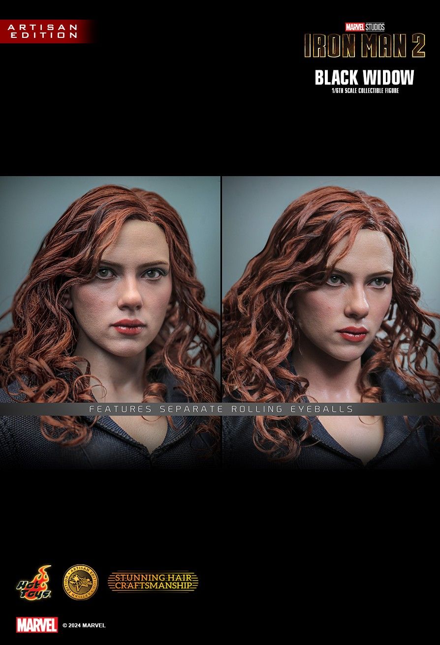 HOT TOY MARVEL IRONMAN 2 BLACK WIDOW 2.0 ARTISAN SPECIAL MMS757AEB