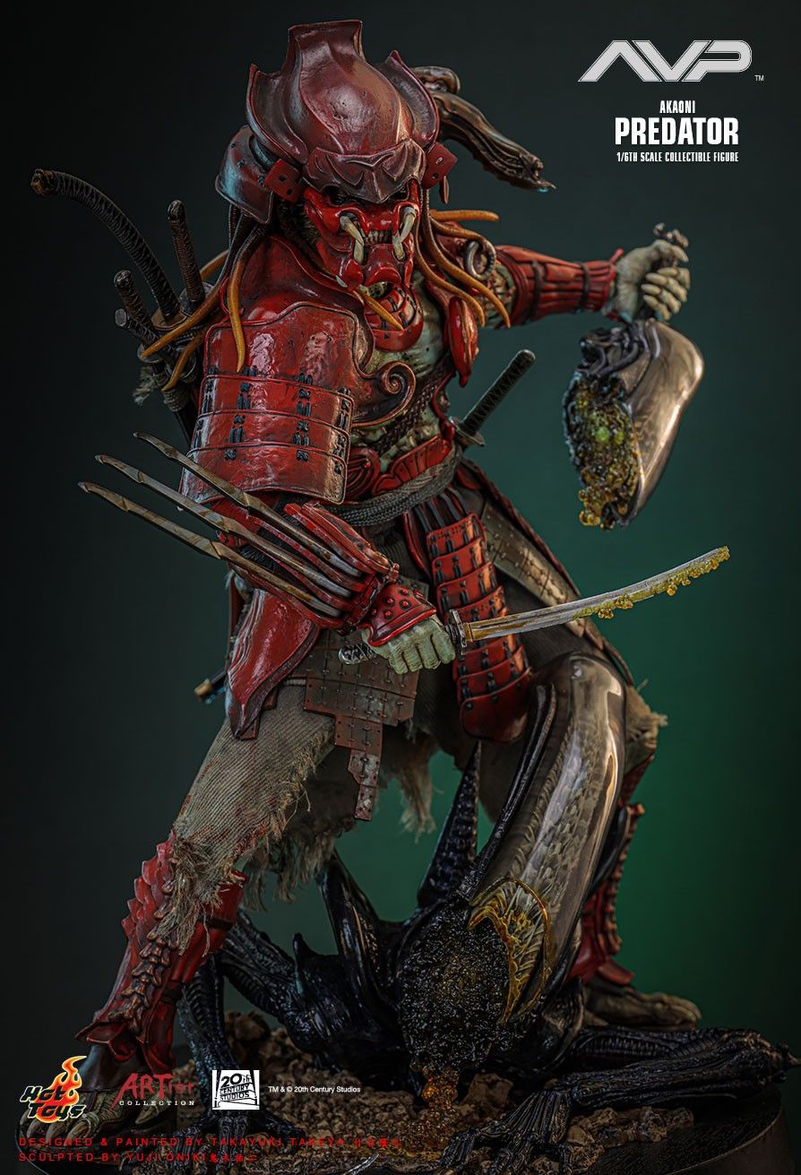 HOT TOYS ALIEN VS. PREDATOR AVP AKAONI SAMURAI PREDATOR AC06