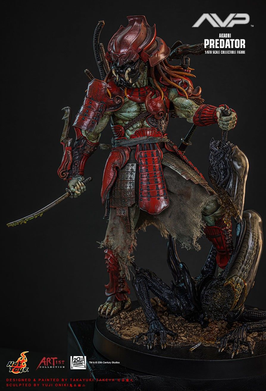 HOT TOYS ALIEN VS. PREDATOR AVP AKAONI SAMURAI PREDATOR AC06