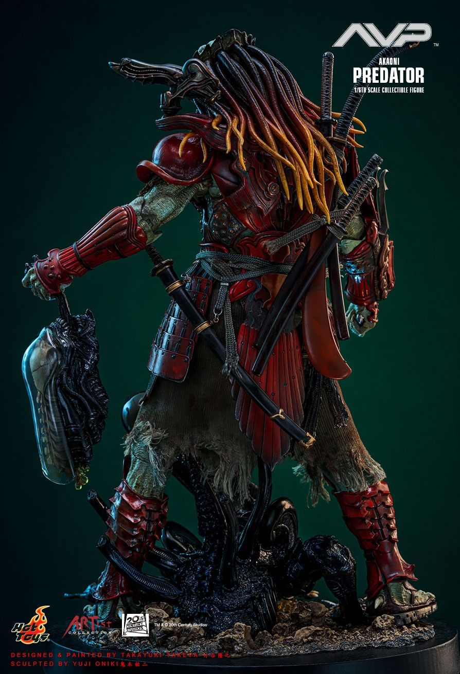 HOT TOYS ALIEN VS. PREDATOR AVP AKAONI SAMURAI PREDATOR AC06