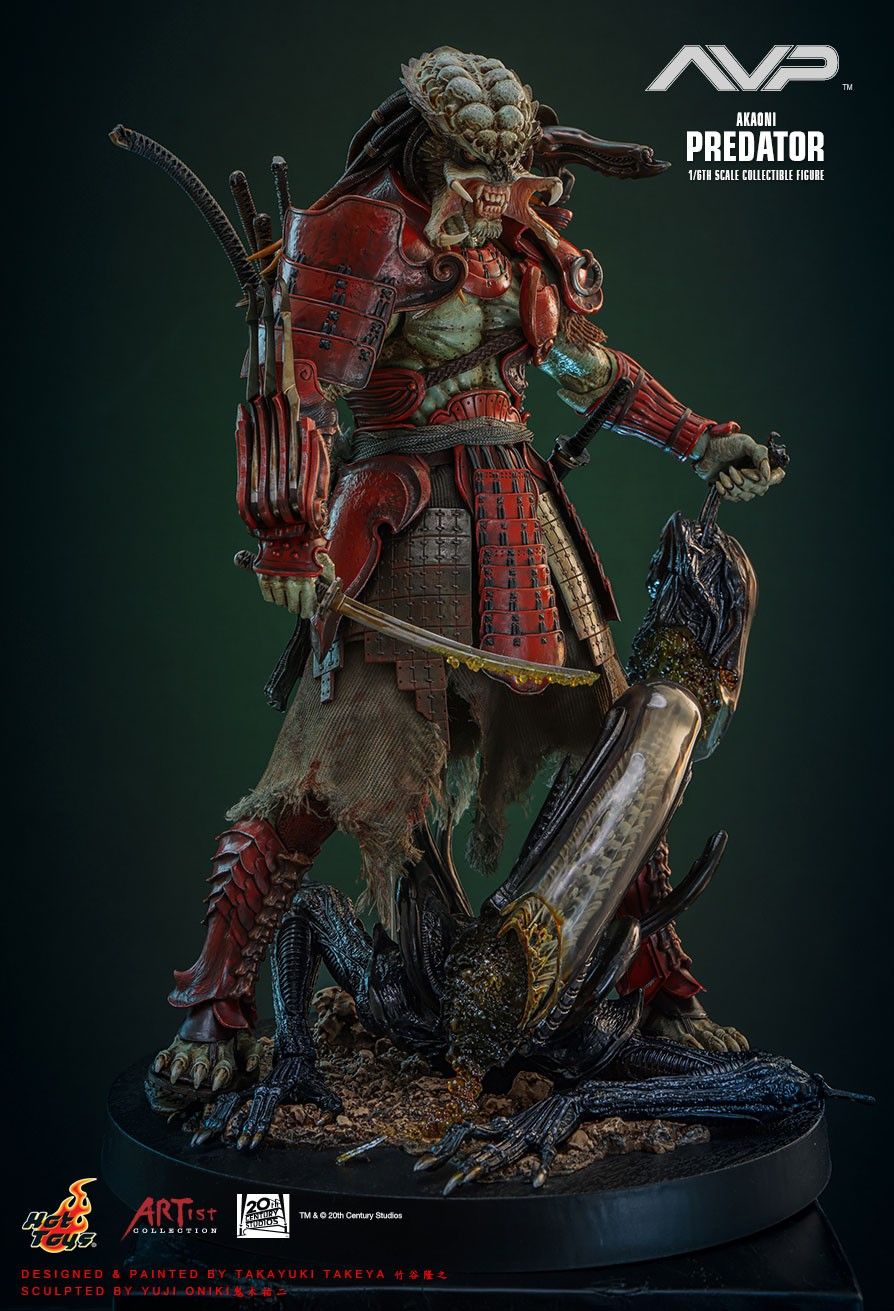 HOT TOYS ALIEN VS. PREDATOR AVP AKAONI SAMURAI PREDATOR AC06