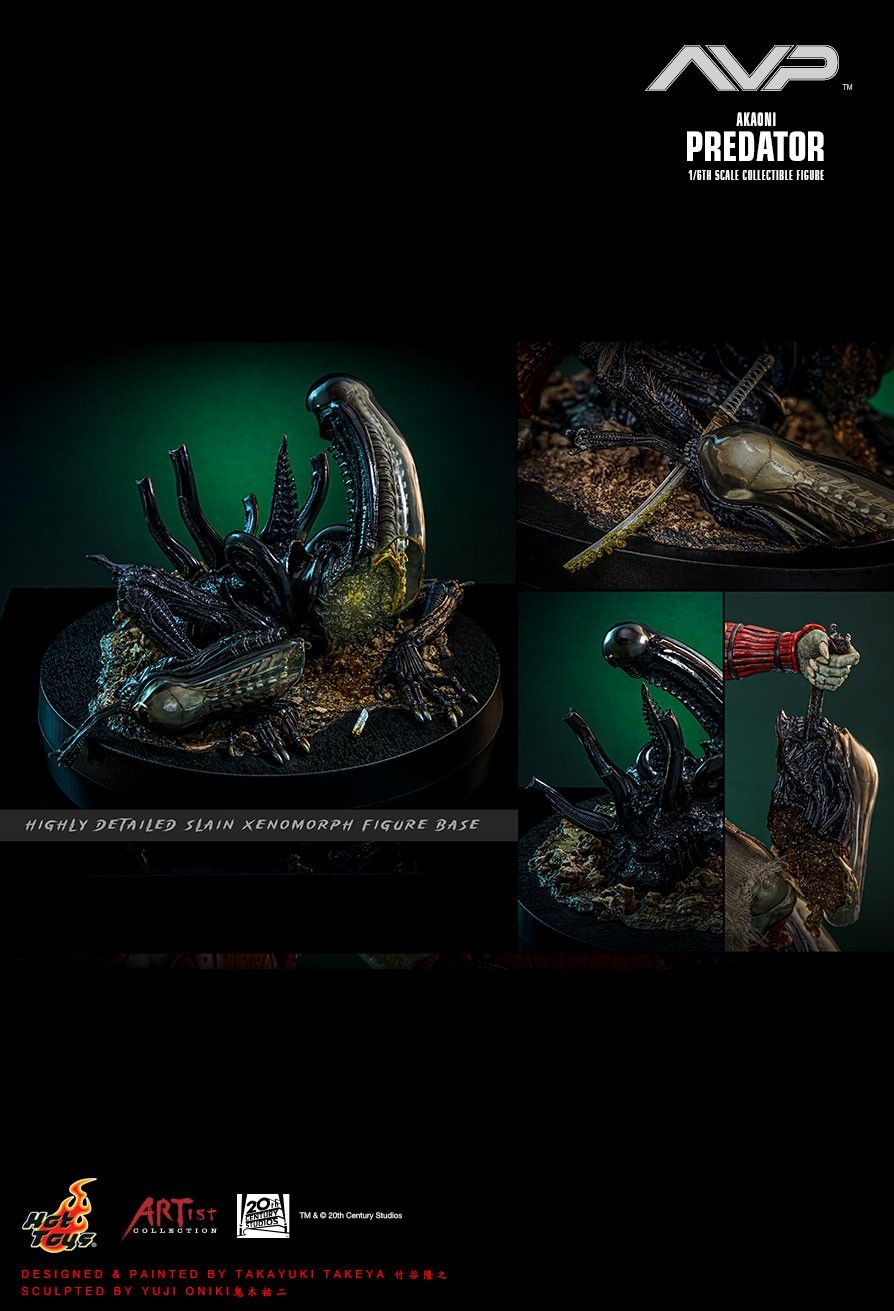 HOT TOYS ALIEN VS. PREDATOR AVP AKAONI SAMURAI PREDATOR AC06