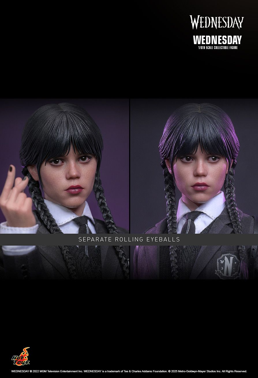 HOT TOYS NETFLIX WEDNESDAY JENNA ORTEGA TMS135