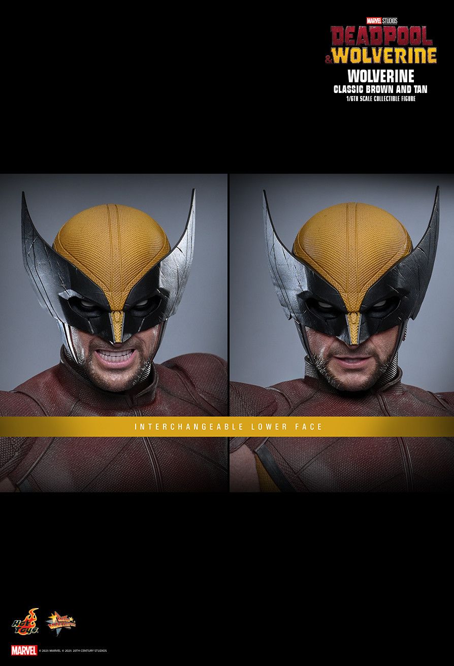 HOT TOYS DEADPOOL & WOLVERINE CLASSIC BROWN TAN SUIT MMS831