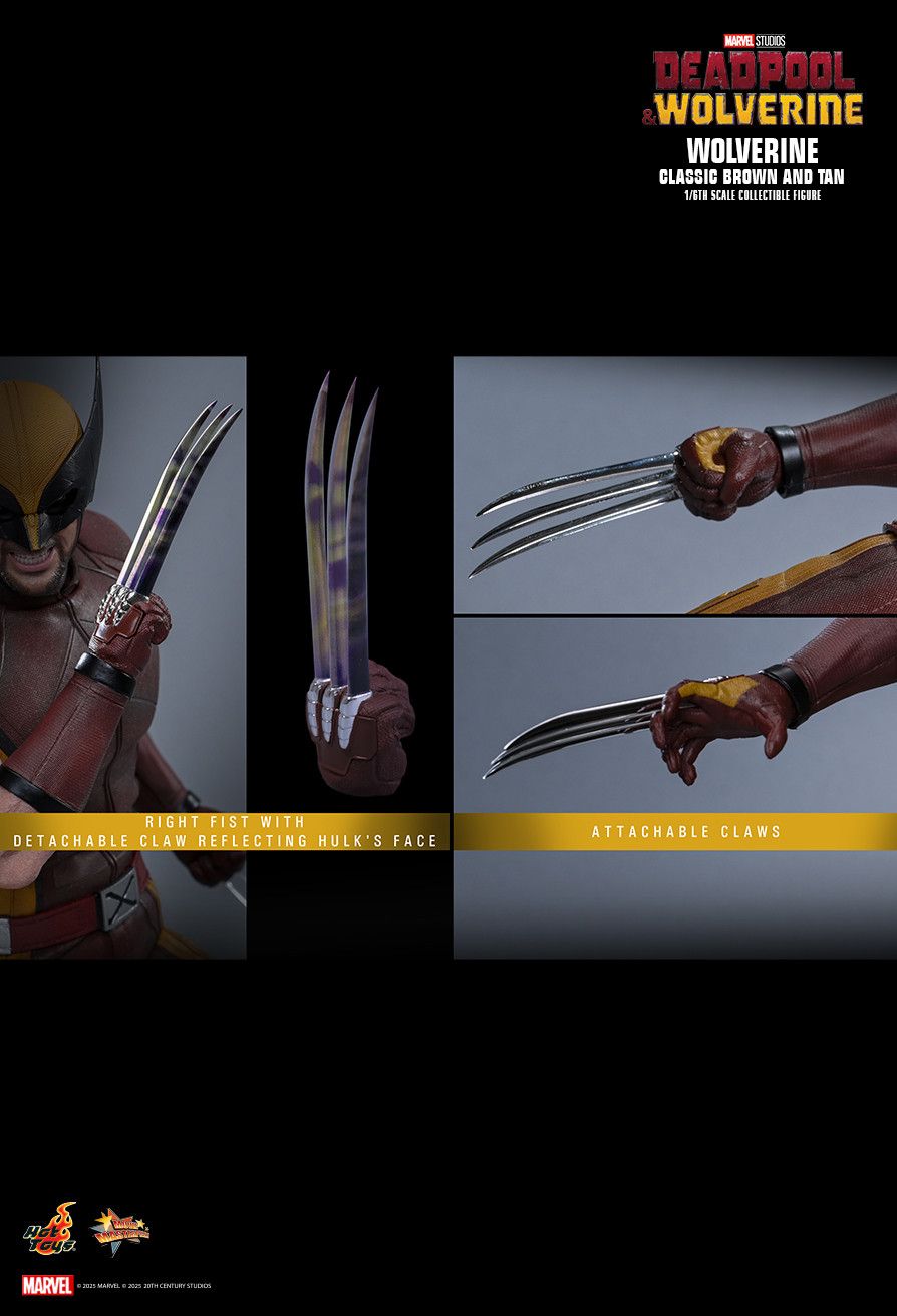 HOT TOYS DEADPOOL & WOLVERINE CLASSIC BROWN TAN SUIT MMS831