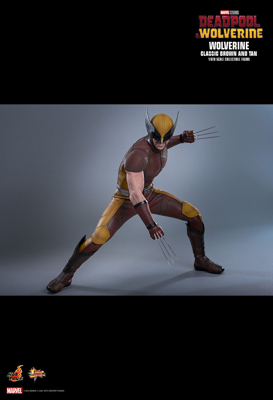 HOT TOYS DEADPOOL & WOLVERINE CLASSIC BROWN TAN SUIT MMS831
