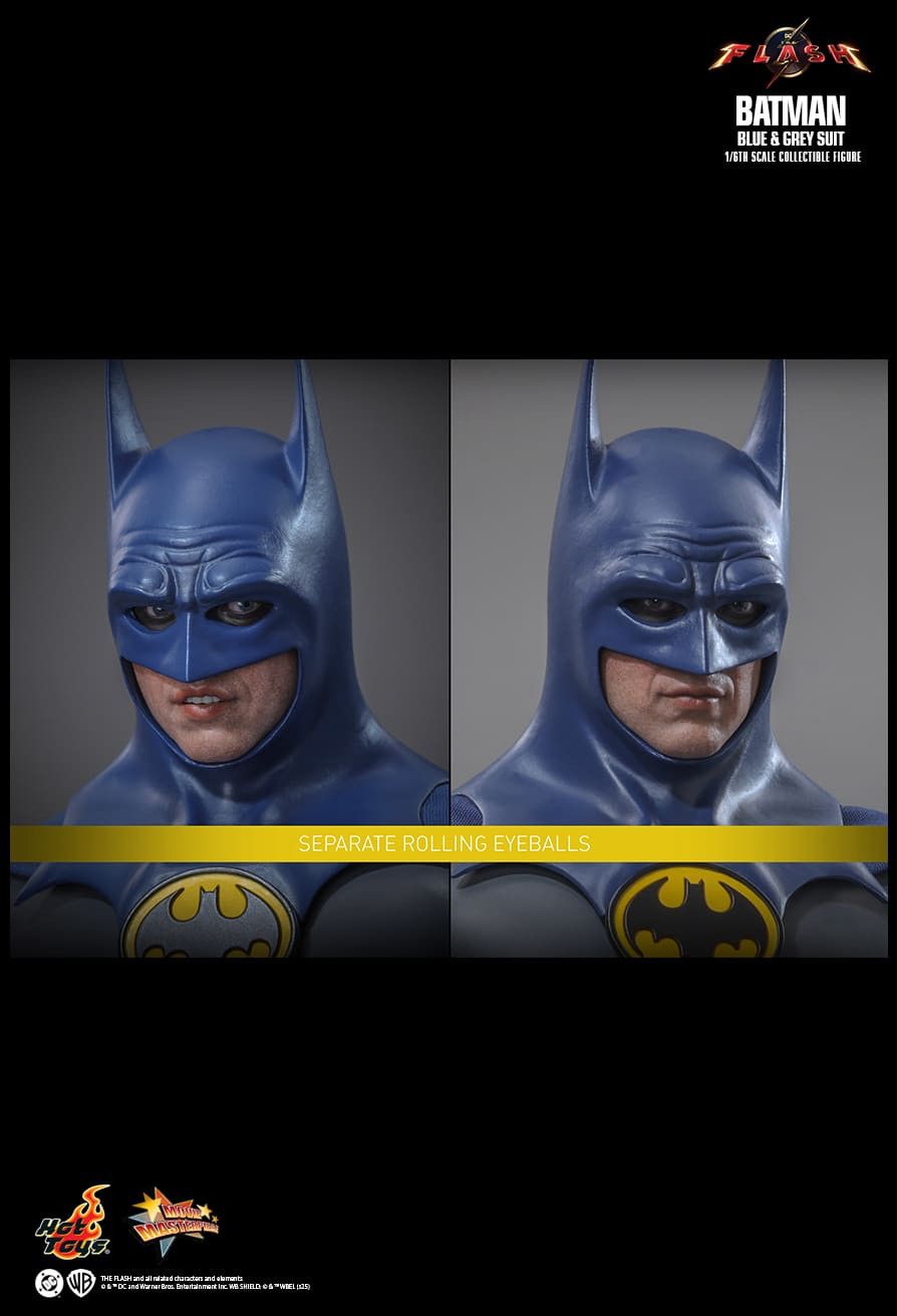 HOT TOYS THE FLASH BATMAN BLUE & GREY SUIT MMS834