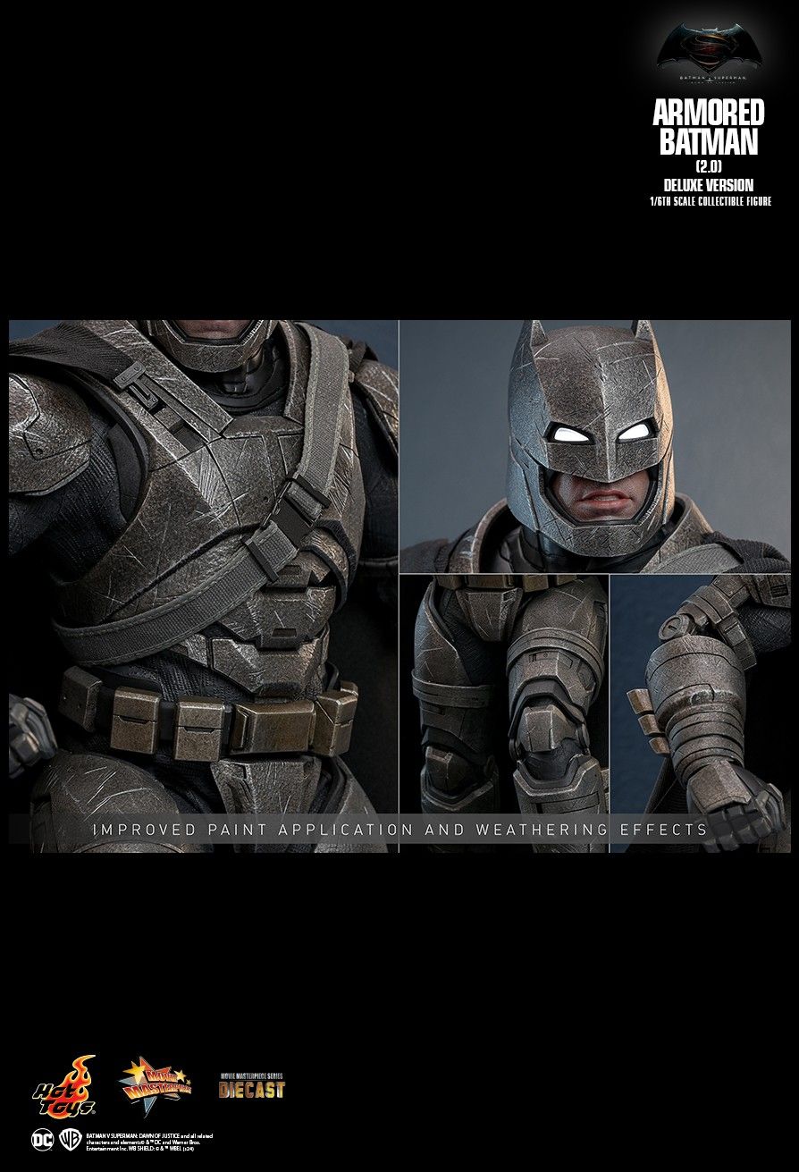 HOT TOYS BATMAN V SUPERMAN DAWN OF JUSTICE ARMORED BATMAN 2.0 DELUXE MMS743D63