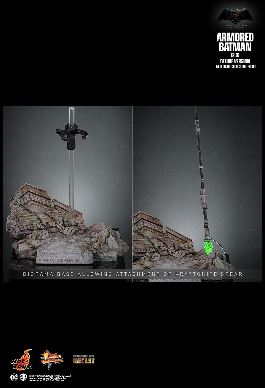 HOT TOYS BATMAN V SUPERMAN DAWN OF JUSTICE ARMORED BATMAN 2.0 DELUXE MMS743D63