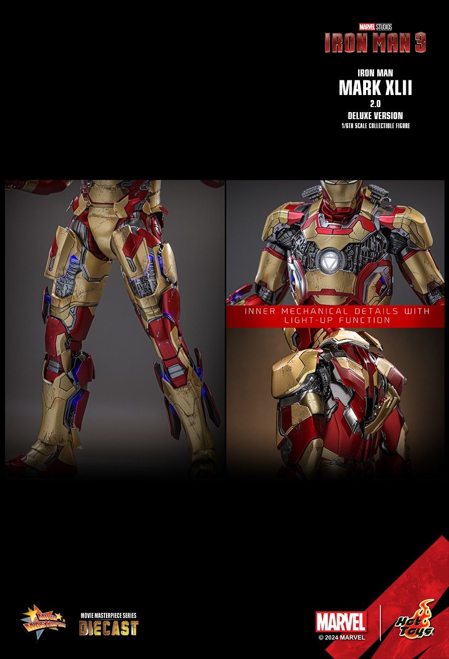 HOT TOYS IRONMAN III TONY STARK MARK XLII 2.0 DELUXE SPECIAL MMS759D66B