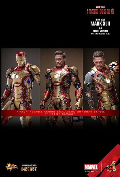 HOT TOYS IRONMAN III TONY STARK MARK XLII 2.0 DELUXE SPECIAL MMS759D66B