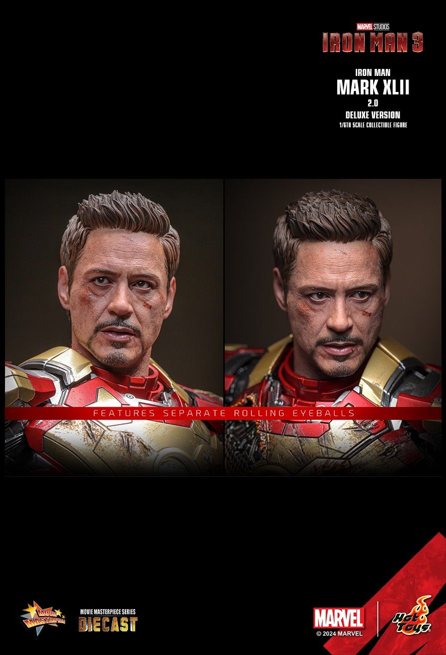 HOT TOYS IRONMAN III TONY STARK MARK XLII 2.0 DELUXE SPECIAL MMS759D66B