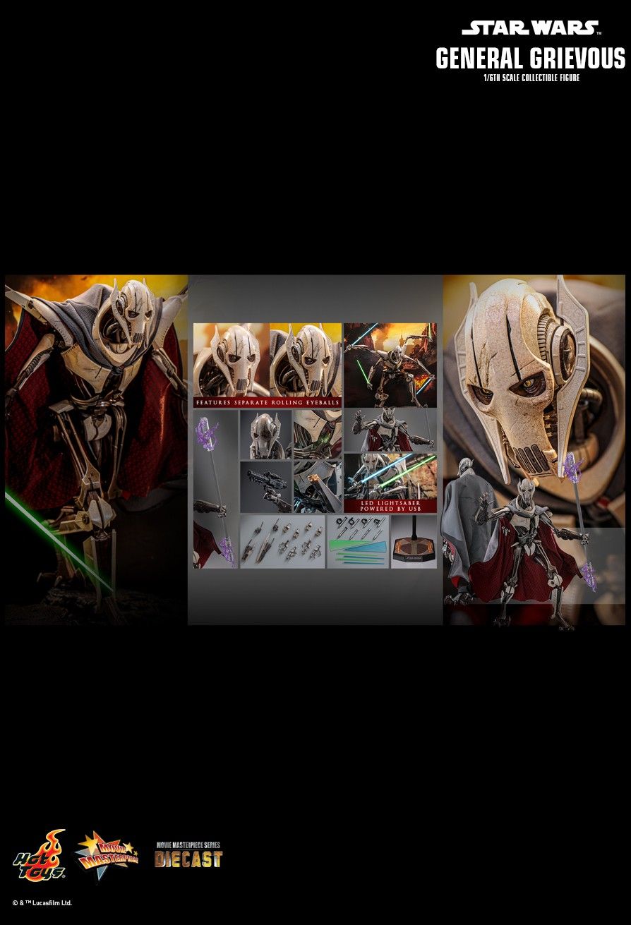 HOT TOYS STAR WARSS EP III REVENGE OF THE SITH GENERAL GRIEVOUS MMS760D67