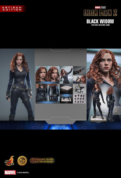 HOT TOY MARVEL IRONMAN 2 BLACK WIDOW 2.0 ARTISAN MMS757AE