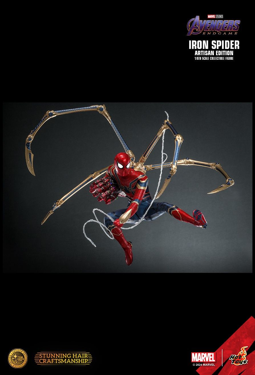 HOT TOYS MARVEL AVENGERS ENDGAME IRON SPIDER ARTISAN MMS762AE