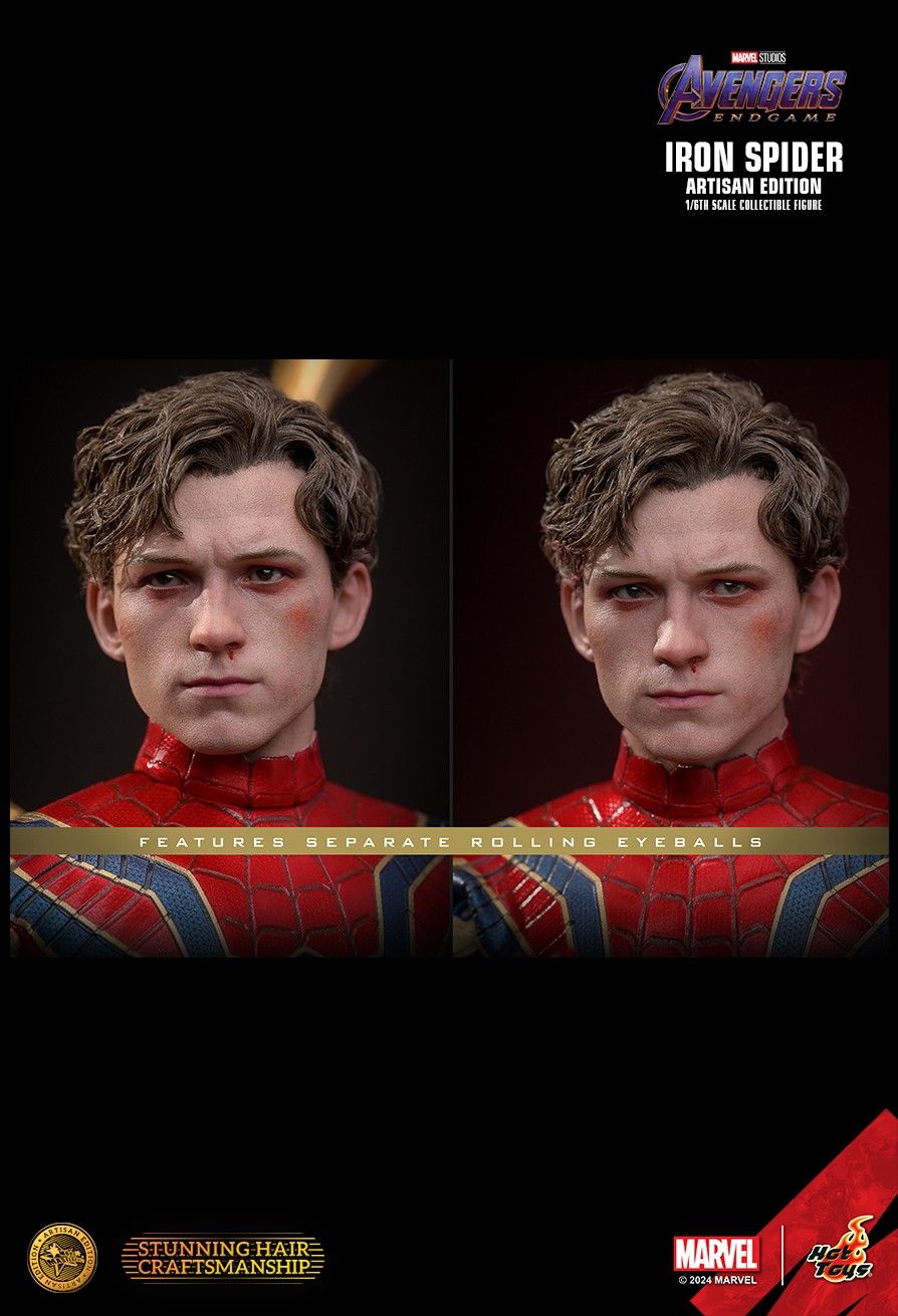 HOT TOYS MARVEL AVENGERS ENDGAME IRON SPIDER ARTISAN MMS762AE