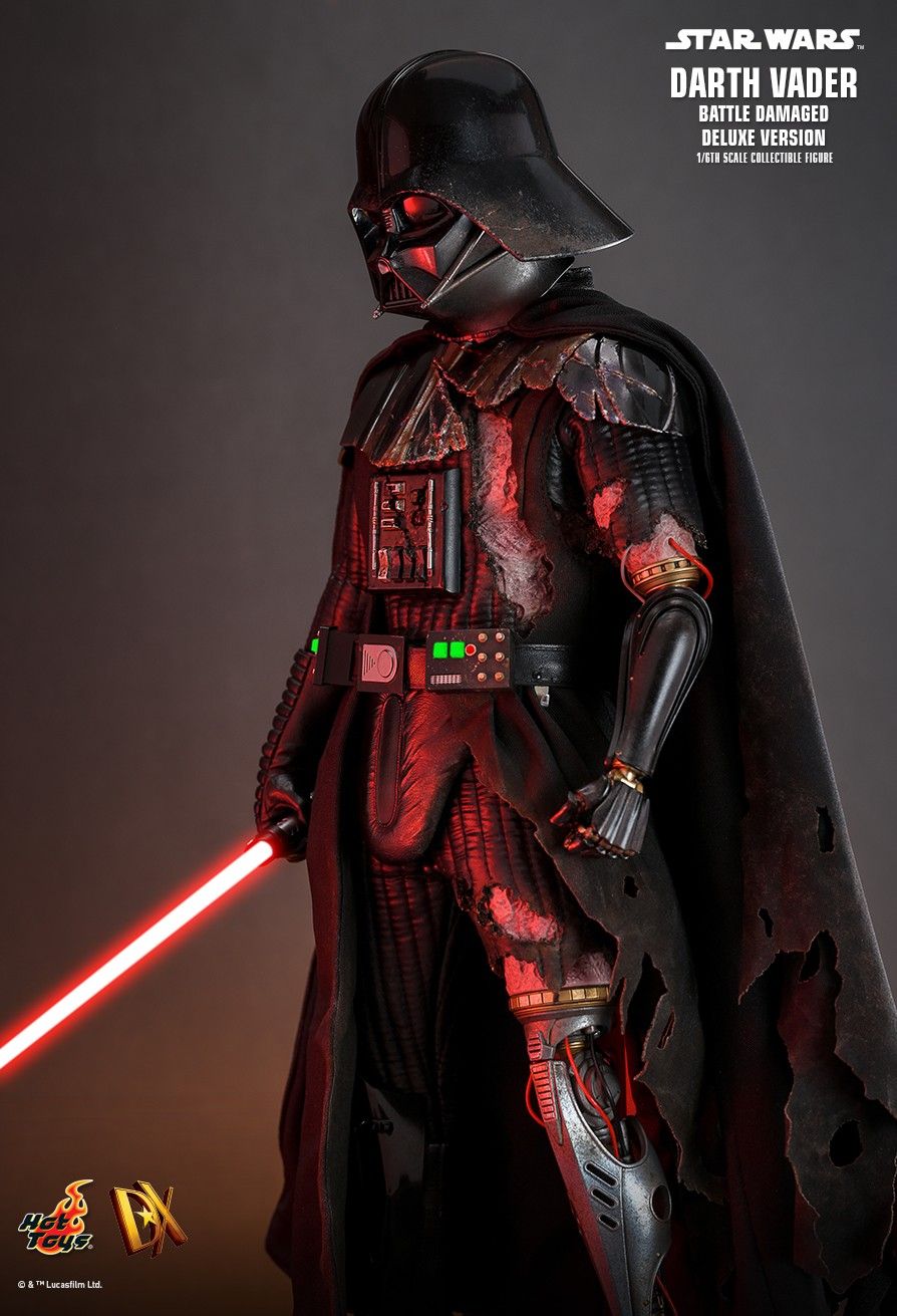 HOT TOYS STAR WARS DARTH VADER BATTLE DAMAGED DELUXE DX-45