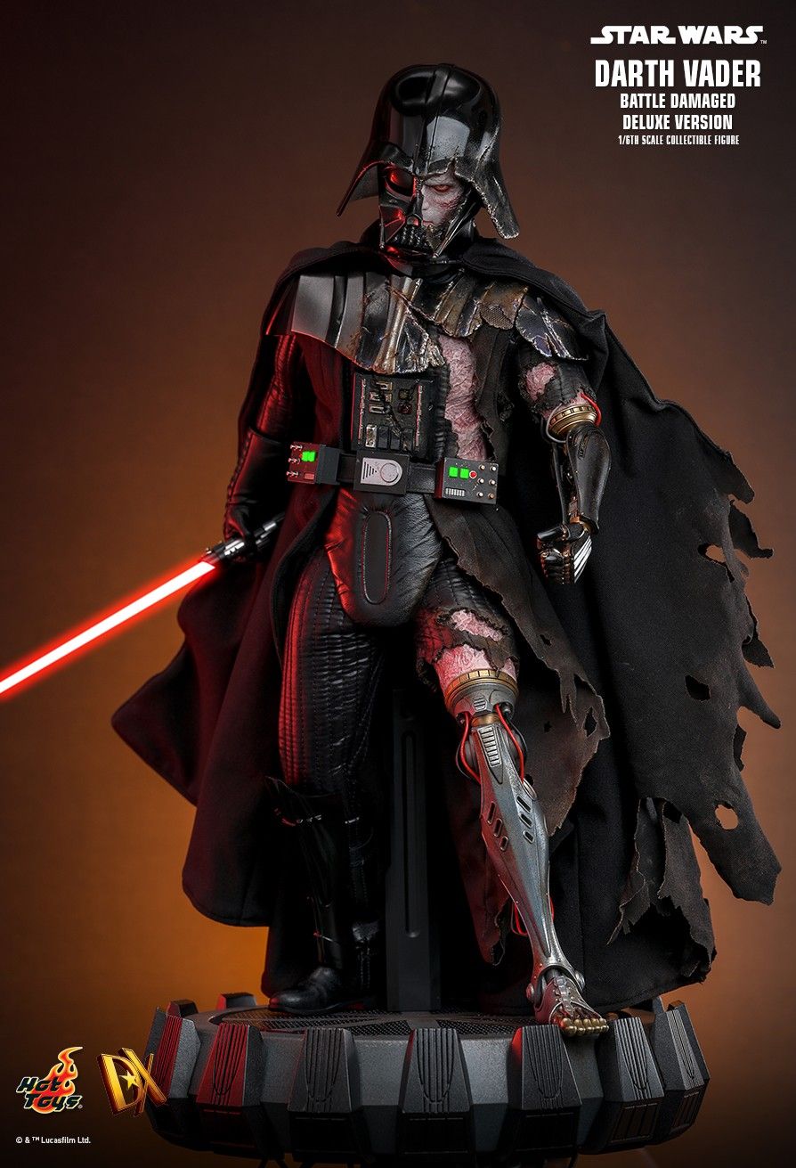 HOT TOYS STAR WARS DARTH VADER BATTLE DAMAGED DELUXE DX-45