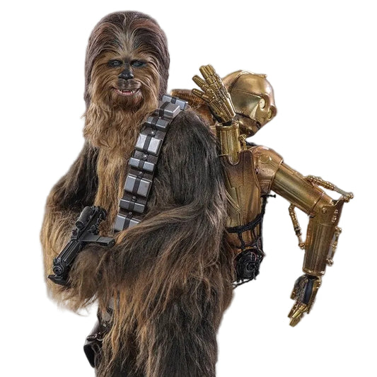 HOT TOYS STAR WARS EP V CHEWBACCA WITH DISASSEMBLED C-3PO MMS766