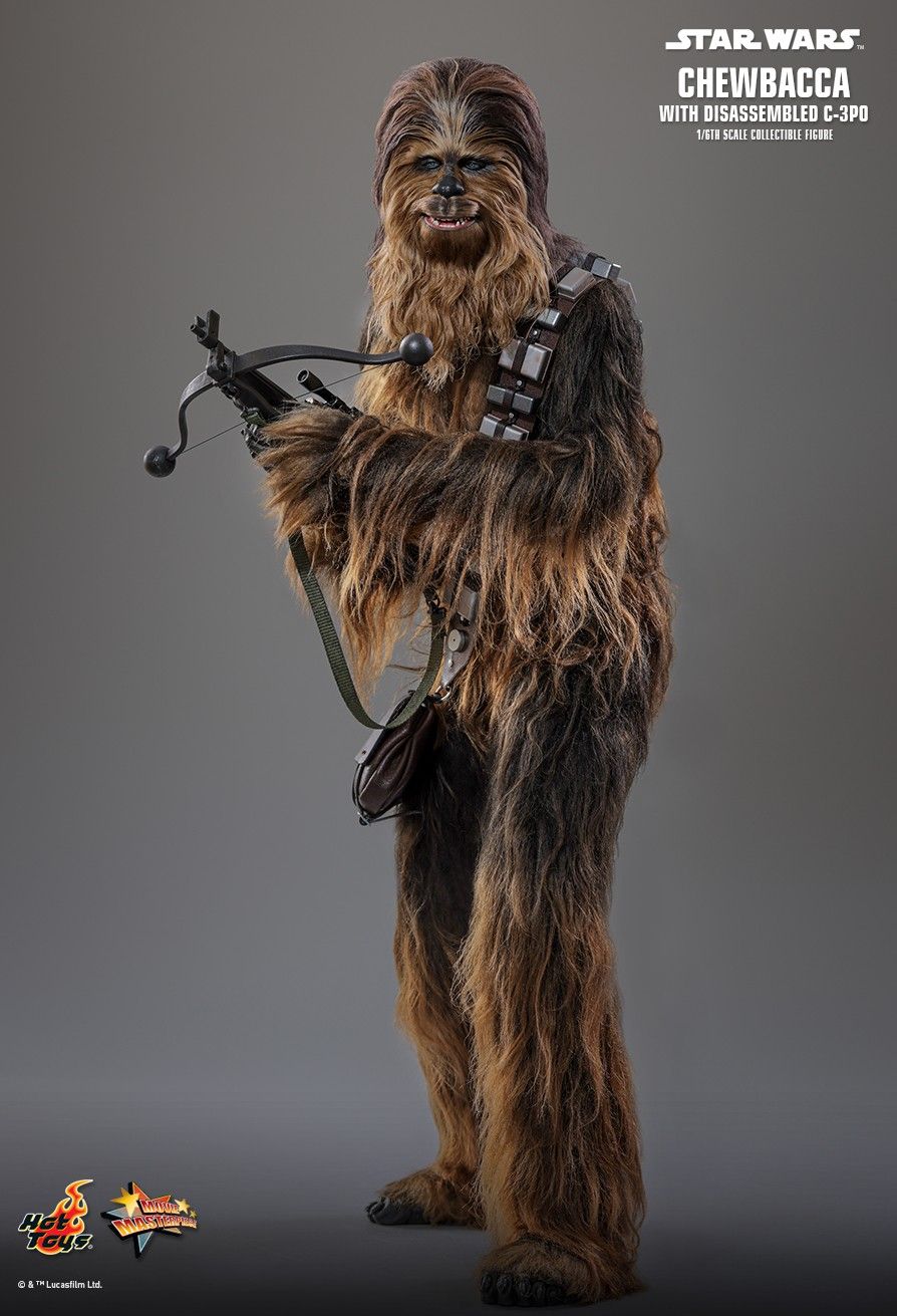 HOT TOYS STAR WARS EP V CHEWBACCA WITH DISASSEMBLED C-3PO MMS766