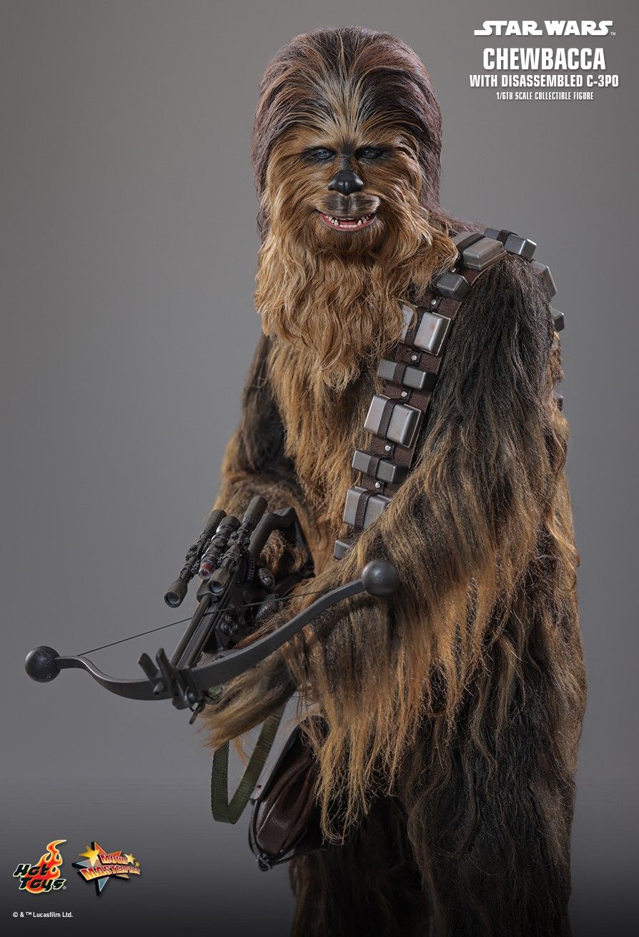 HOT TOYS STAR WARS EP V CHEWBACCA WITH DISASSEMBLED C-3PO MMS766