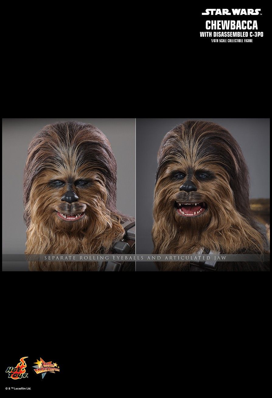 HOT TOYS STAR WARS EP V CHEWBACCA WITH DISASSEMBLED C-3PO MMS766