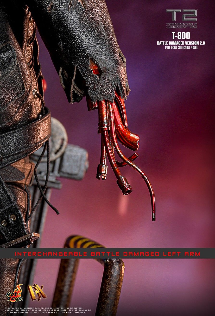 HOT TOYS TERMINATOR 2 JUDGEMENT DAY T-800 BATTLE DAMAGED VERSION 2.0 DX-46