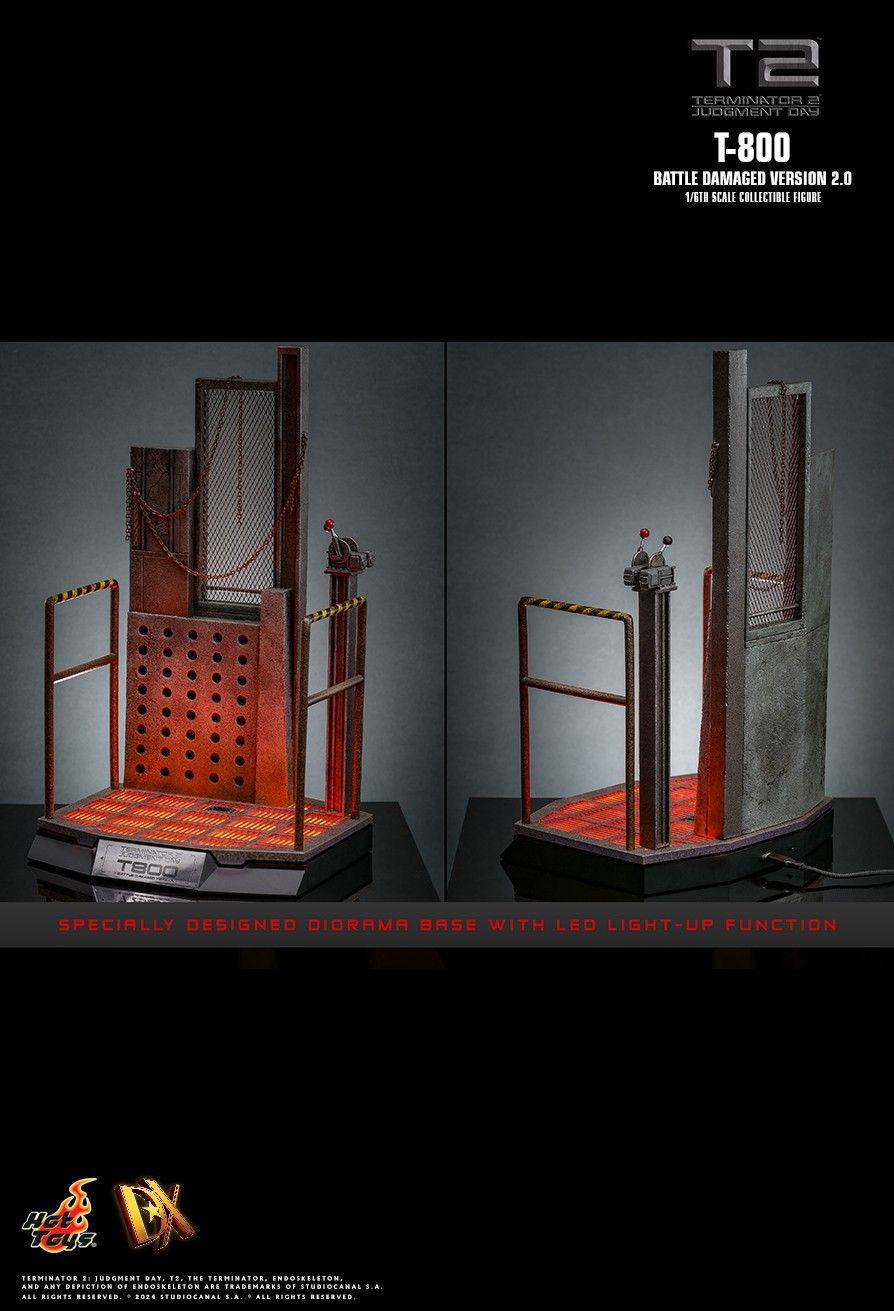 HOT TOYS TERMINATOR 2 JUDGEMENT DAY T-800 BATTLE DAMAGED VERSION 2.0 DX-46
