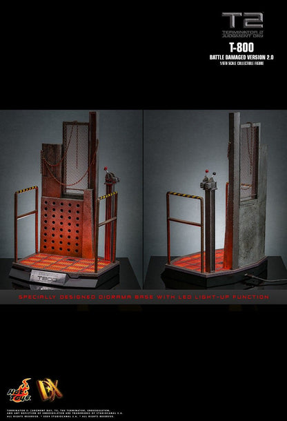HOT TOYS TERMINATOR 2 JUDGEMENT DAY T-800 BATTLE DAMAGED VERSION 2.0 DX-46