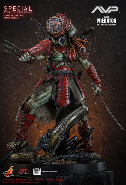 HOT TOYS ALIEN VS. PREDATOR AVP AKAONI SAMURAI PREDATOR SPECIAL AC06B