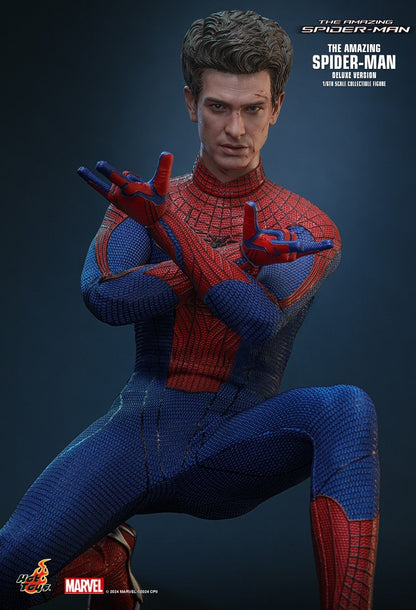 HOT TOYS AMAZING SPIDERMAN 2012 SPIDERMAN 2.0 DELUXE SPECIAL EDITION MMS772B