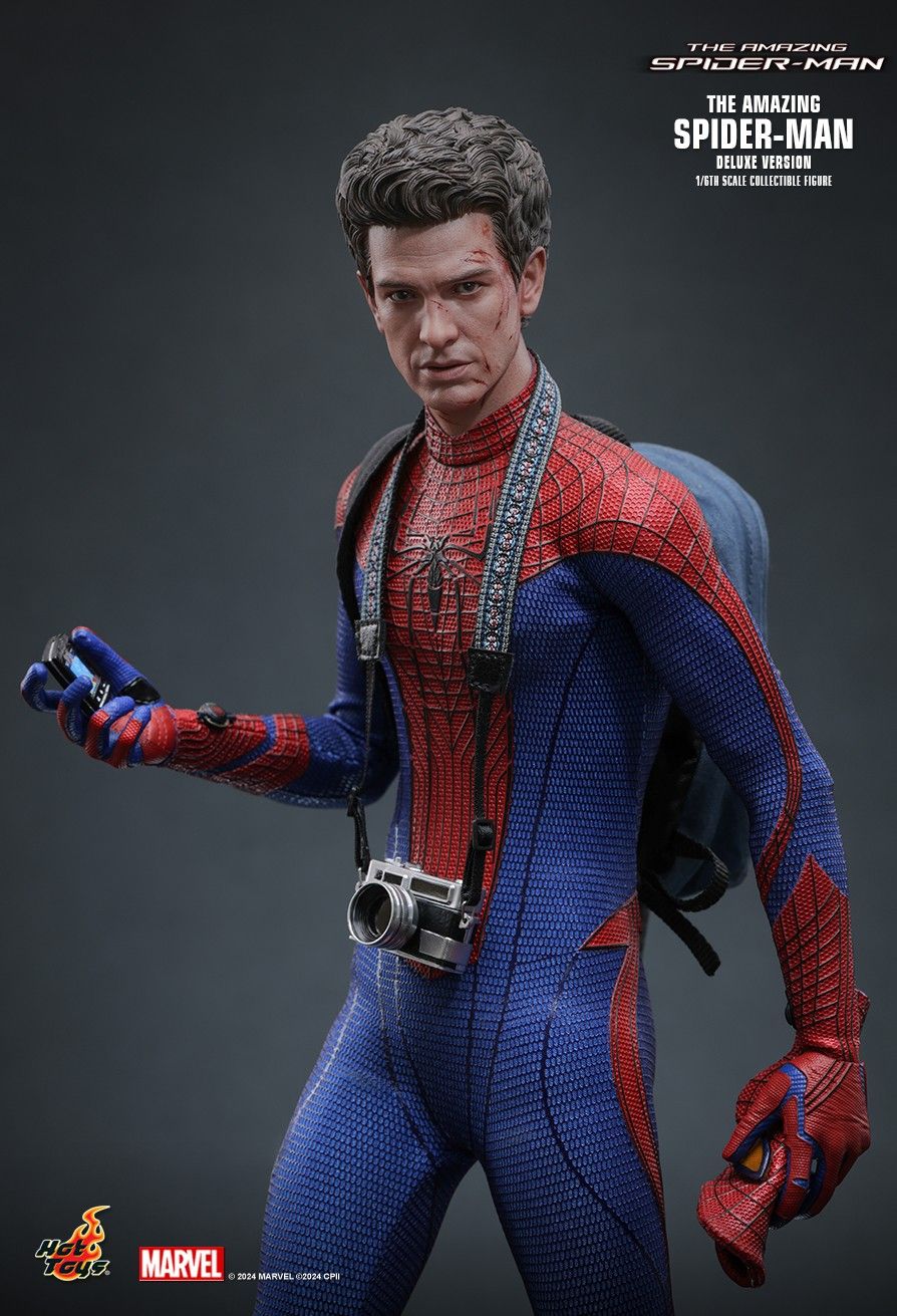 HOT TOYS AMAZING SPIDERMAN 2012 SPIDERMAN 2.0 DELUXE SPECIAL EDITION MMS772B