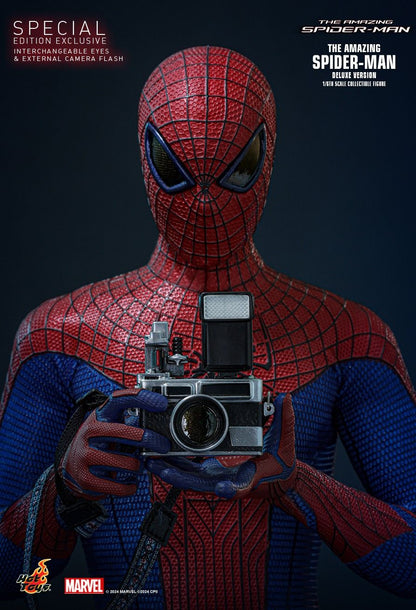 HOT TOYS AMAZING SPIDERMAN 2012 SPIDERMAN 2.0 DELUXE SPECIAL EDITION MMS772B