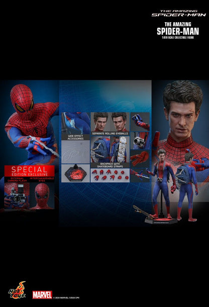 HOT TOYS AMAZING SPIDERMAN 2012 SPIDERMAN 2.0 SPECIAL EDITION MMS771B
