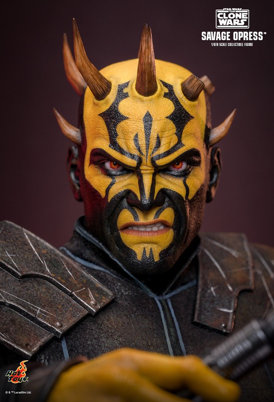 HOT TOYS STAR WARS THE CLONE WARS SAVAGE OPRESS TMS136