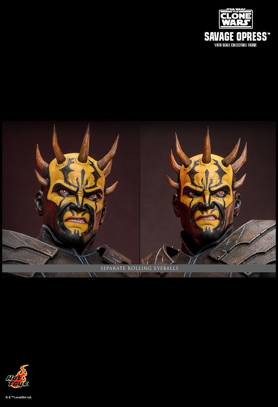 HOT TOYS STAR WARS THE CLONE WARS SAVAGE OPRESS TMS136