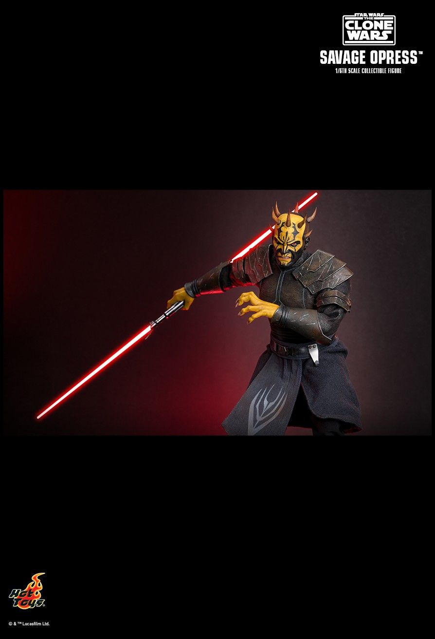 HOT TOYS STAR WARS THE CLONE WARS SAVAGE OPRESS TMS136