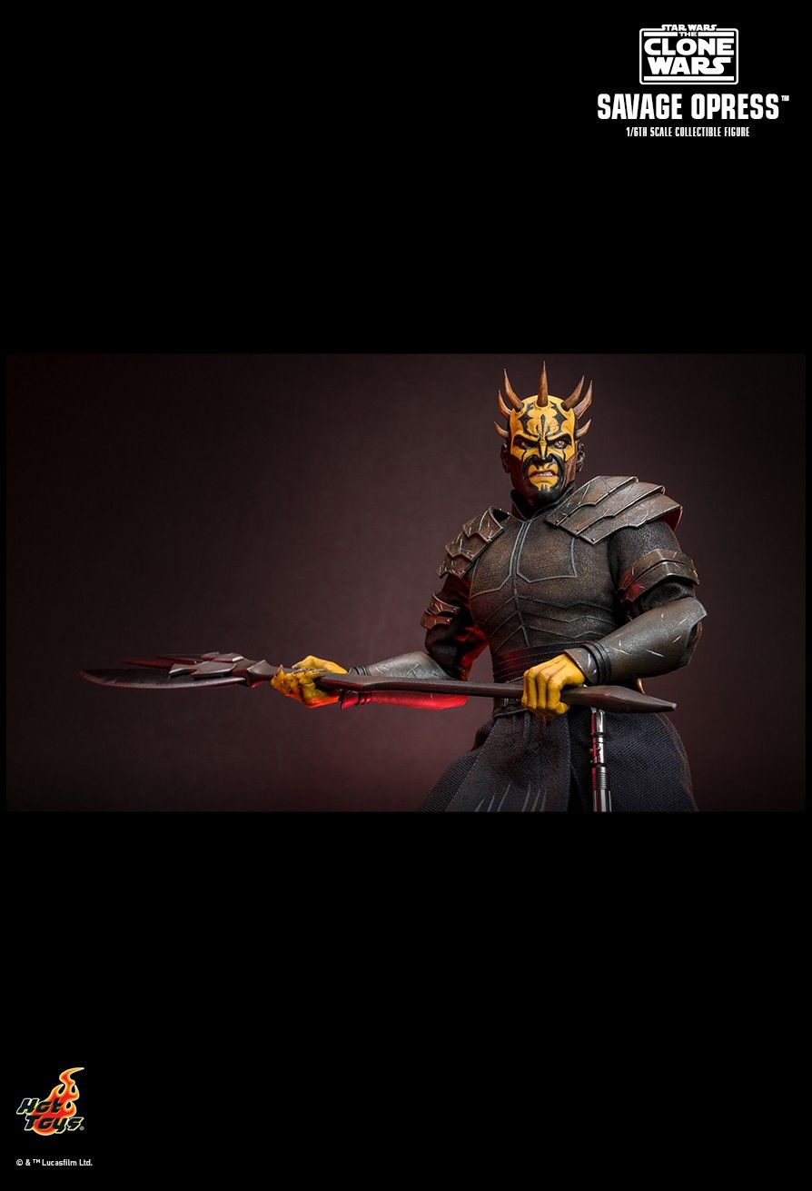 HOT TOYS STAR WARS THE CLONE WARS SAVAGE OPRESS TMS136