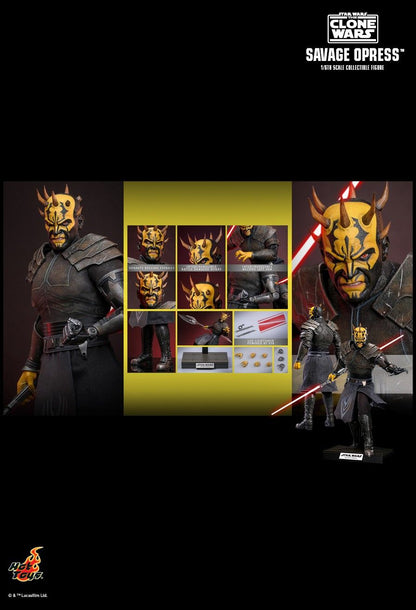 HOT TOYS STAR WARS THE CLONE WARS SAVAGE OPRESS TMS136