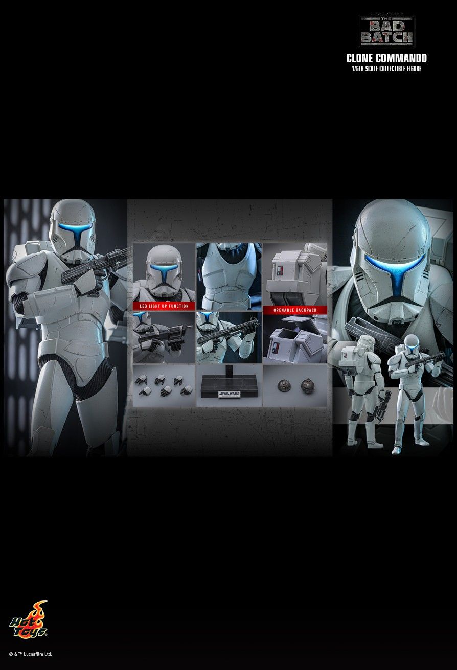 HOT TOYS STAR WARS THE BAD BATCH CLONE COMMANDO TMS131