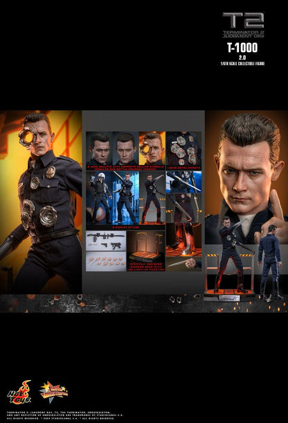 HOT TOYS TERMINATOR 2 JUDGMENT DAY T-1000 2.0 MM774