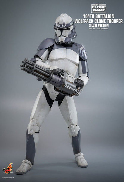STAR WARS THE CLONE WARS 104TH BATTALION WOLFPACK CLONE TROOPER DELUXE TMS143