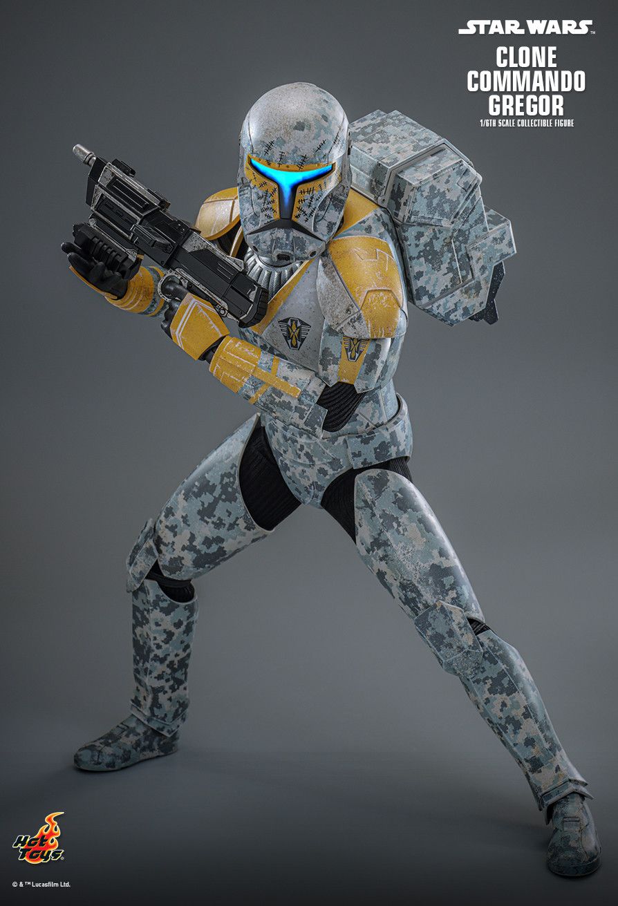 HOT TOYS STAR WARS CLONE WARS CLONE COMMANDO GREGOR TMS155