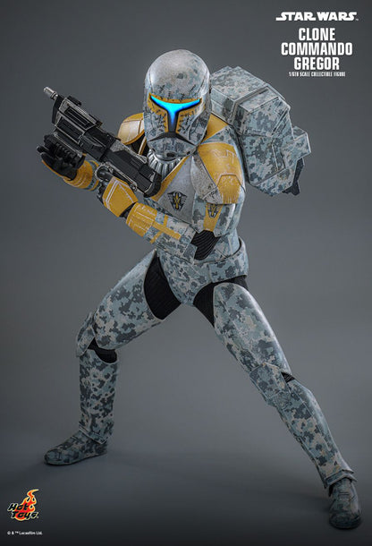 HOT TOYS STAR WARS CLONE WARS CLONE COMMANDO GREGOR TMS155