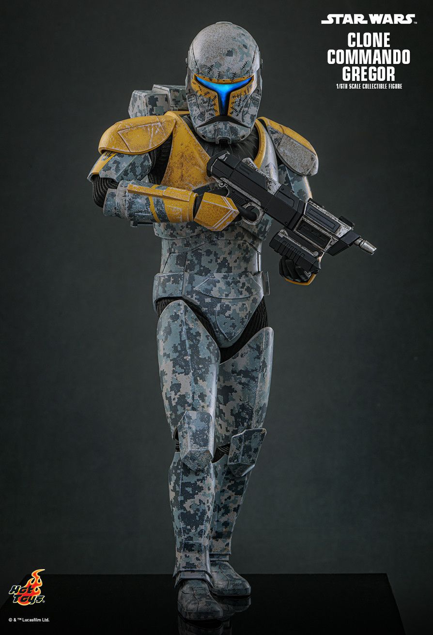 HOT TOYS STAR WARS CLONE WARS CLONE COMMANDO GREGOR TMS155