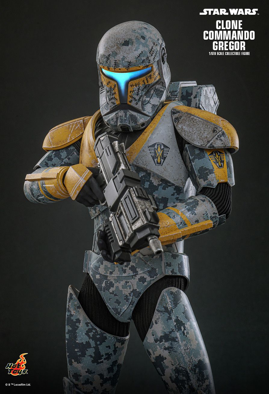 HOT TOYS STAR WARS CLONE WARS CLONE COMMANDO GREGOR TMS155