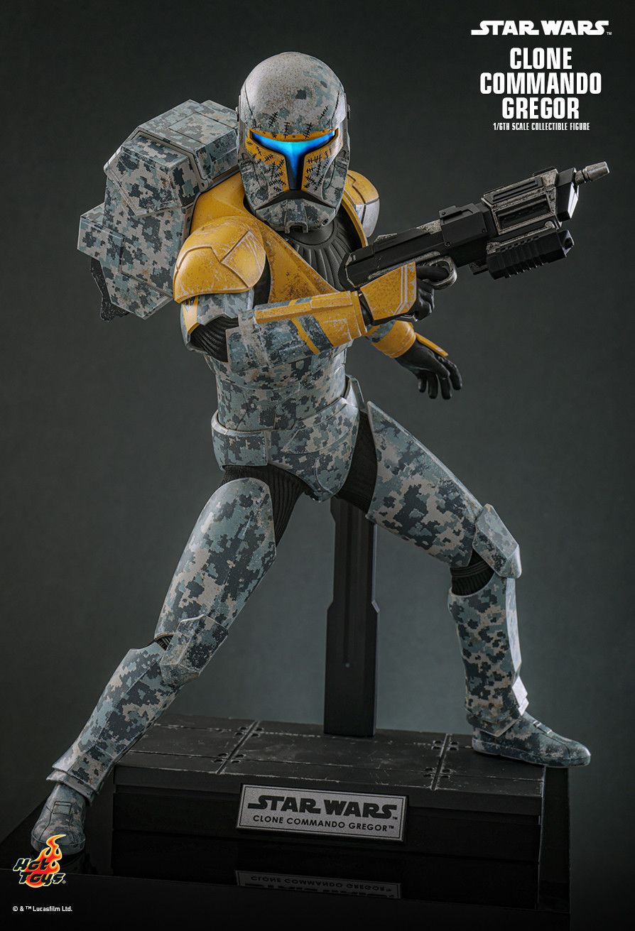 HOT TOYS STAR WARS CLONE WARS CLONE COMMANDO GREGOR TMS155