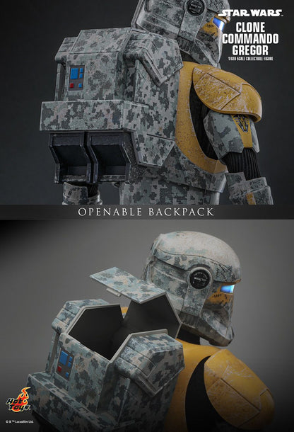 HOT TOYS STAR WARS CLONE WARS CLONE COMMANDO GREGOR TMS155